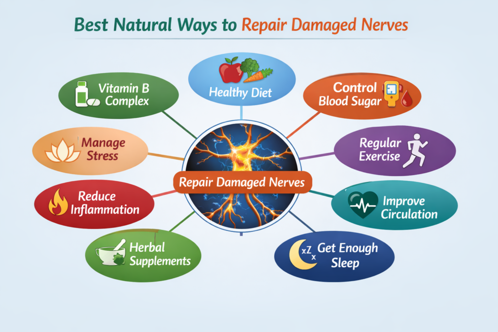How to repair damaged nerves naturally